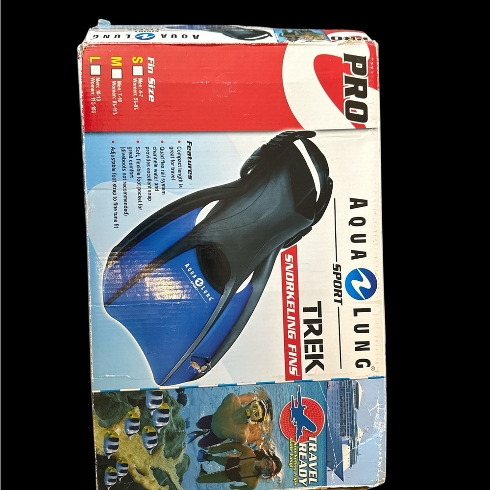 Sport Trek Snorkeling Fins - Blue